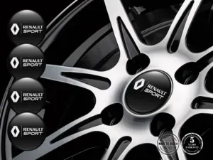 Renault Adesivi Cupola Resina Loghi Cerchio Gara